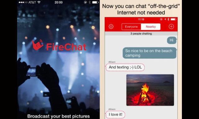 Chat sin Internet con Firechat